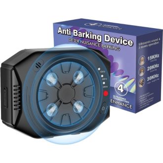   Wiederaufladbarer Ultraschall-Hundeabwehr gegen Bellen – 3 Modi, 25 m Reichweite, wasserdichtes Design