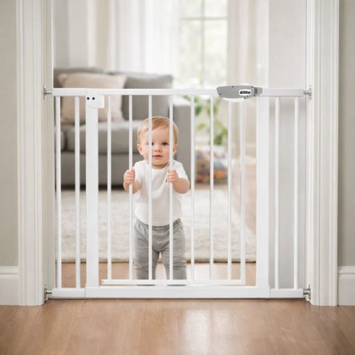 Universelle Kindersicherheitsgitterverlängerung – 10 cm, Metallausführung, zur Druckmontage