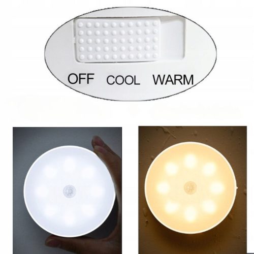 Ansal LED-Nachtlicht mit Bewegungsmelder – USB, Warm-/Kaltlicht, Magnetbefestigung