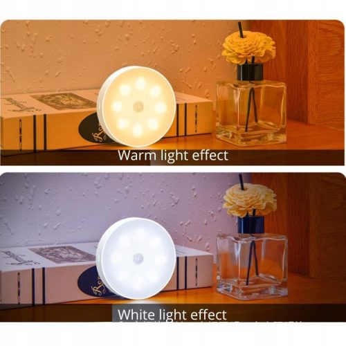 1 Stück Kabellose LED-Schrankleuchte – Bewegungsmelder, Magnetbefestigung, Selbstklebend, USB