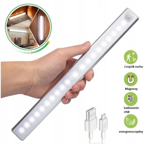 1 Stück 20 cm LED Schrankleuchte - Bewegungs- und Lichtsensor, Kabellose Küchenlampe