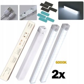   Ansal LED-Bewegungsmelderlampe – USB, Magnetisch, Nachtlicht (2 Stück)