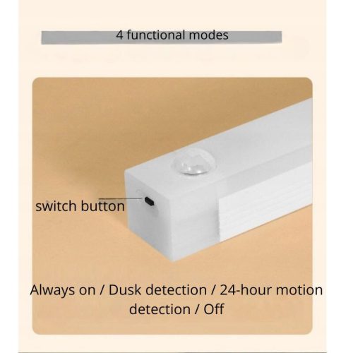 Ansal LED-Bewegungsmelderlampe – USB, Magnetisch, Nachtlicht (2 Stück)