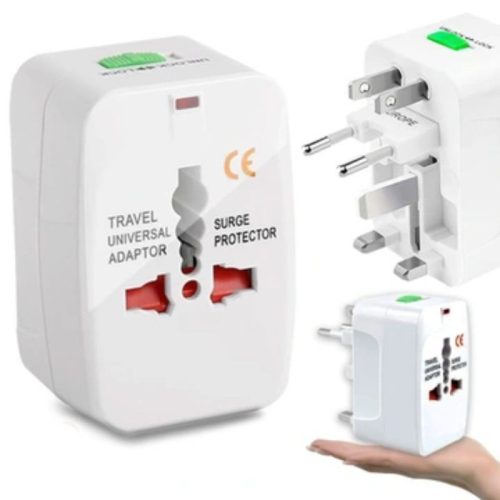 Universal-Reiseadapter – EU/USA/UK/AUS-Stecker, 10 A, LED – 1 Stk.