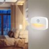 2 Stück batteriebetriebene LED-Wandleuchten mit Bewegungsmelder – Kabellos, PIR-Sensor