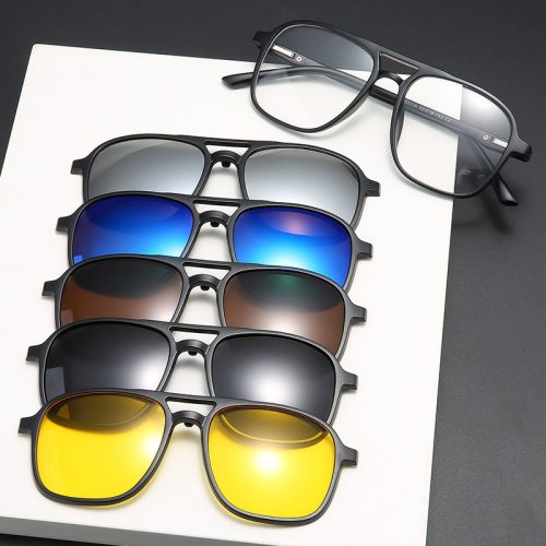 VCKA 6-in-1-Sonnenbrille mit austauschbaren magnetischen Gläsern