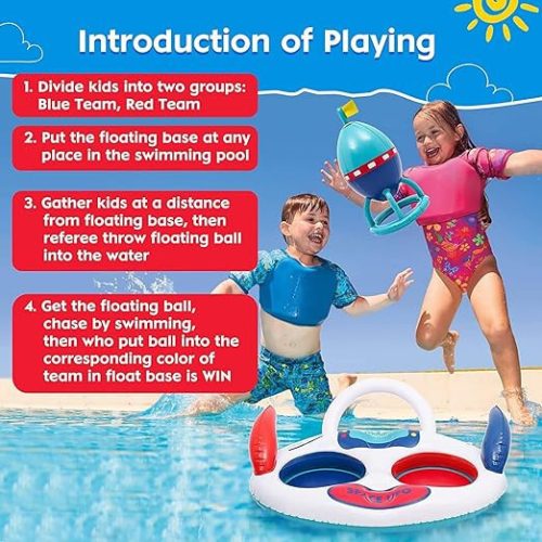 Aufblasbares Schwimmbad-UFO-Spielset