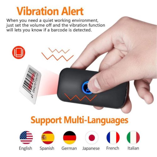 Tragbarer 1D-Barcodescanner Tera 5200C Laser – Bluetooth, Wireless und USB-Konnektivität