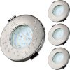 Kambo wasserdichte LED-Deckeneinbauleuchte mit 4 x 6 W GU10-Glühbirnen
