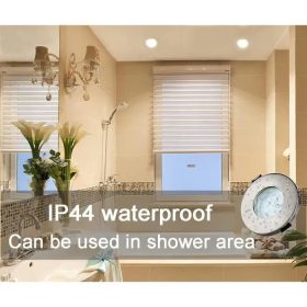   Kambo wasserdichte LED-Deckeneinbauleuchte mit 4 x 6 W GU10-Glühbirnen