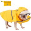 Doglemi Wasserdichter Hundemantel, Größe S, für kleine Hunde, Gelb