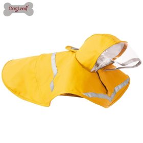   Doglemi Wasserdichter Hundemantel, Größe S, für kleine Hunde, Gelb
