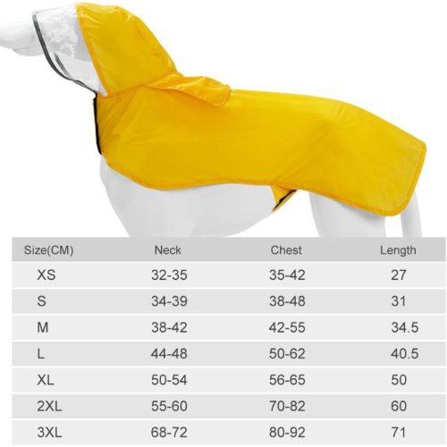 Doglemi Wasserdichter Hundemantel, Größe S, für kleine Hunde, Gelb