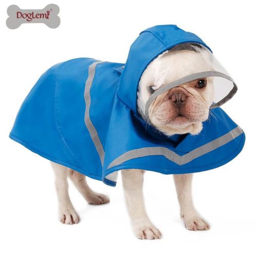 Doglemi Wasserdichter Hundemantel, Größe S, für kleine Hunde, Blau