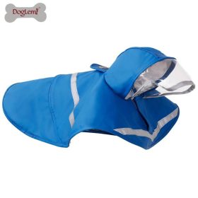   Doglemi XL Wasserdichter Hundemantel für kleine Hunde - Blau