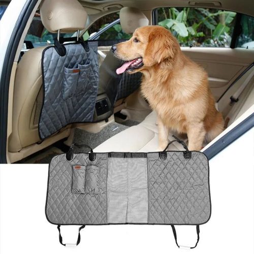 Doglemi Auto-Sicherheitsnetz für Hunde und Katzen, 124×46 cm - Grau