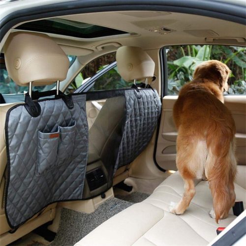 Doglemi Auto-Sicherheitsnetz für Hunde und Katzen, 124×46 cm - Grau