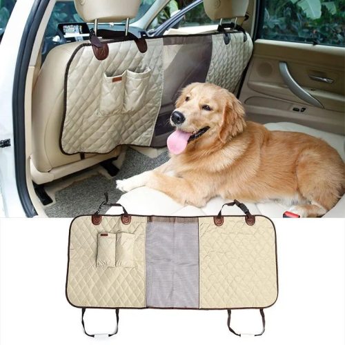 Doglemi Auto-Sicherheitsnetz für Hunde und Katzen, 124×46 cm - Beige