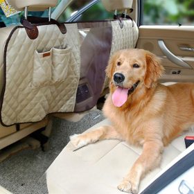   Doglemi Auto-Sicherheitsnetz für Hunde und Katzen, 124×46 cm - Beige