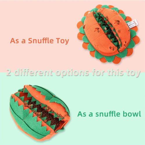 Doglemi Chomper Design Interaktives Haustierspielzeug für Hunde - Orange