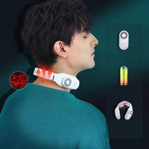 SKG 4098E Nackenmassagegerät mit TENS EMS Elektrostimulator - Weiß