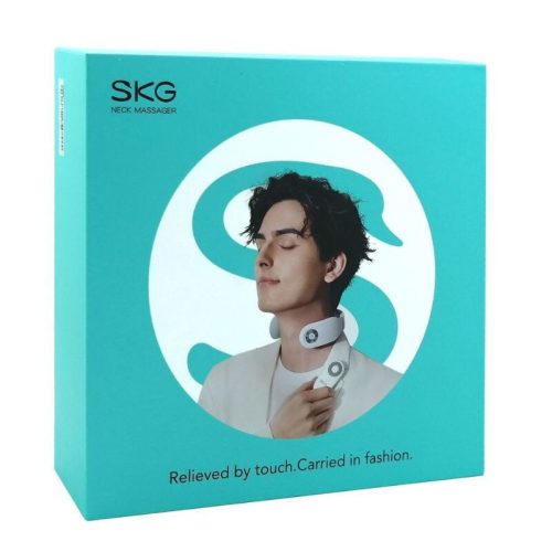 SKG 4098E Nackenmassagegerät mit TENS EMS Elektrostimulator - Weiß