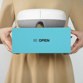   SKG E3-EN Smartes Augenmassagegerät mit Bluetooth-Musik und Heizfunktion - Weiß
