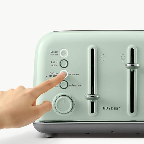 Buydeem DT640E 4-Scheiben-Toaster (Grün)
