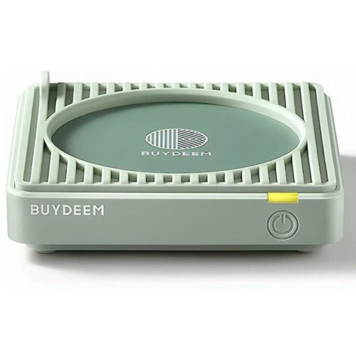 Buydeem Cozy Greenish Tassenwärmer mit 2 Temperaturen – Silikon, automatische Abschaltung – Grün
