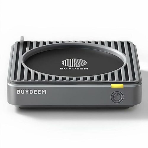 Buydeem Ink Grey Tassenwärmer mit 2 Temperaturen – Silikon, automatische Abschaltung – Grau