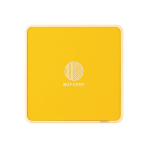 Buydeem Mellow Yellow Tassenwärmer mit 2 Temperaturen – Silikon, automatische Abschaltung – Gelb