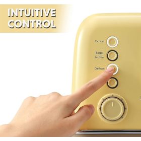 Buydeem DT620E 2-Scheiben-Toaster (Zitronengelb)