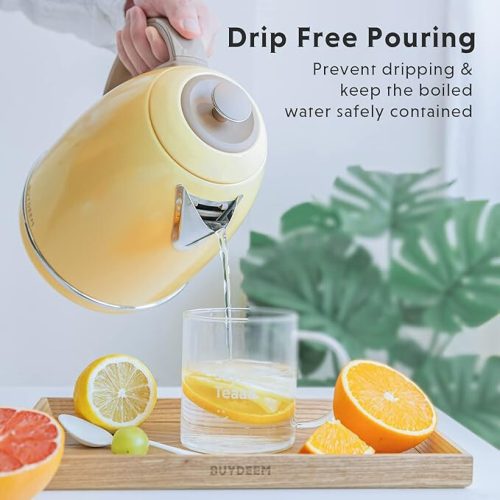 Buydeem Wasserkocher 1, 7l (Zitronengelb)