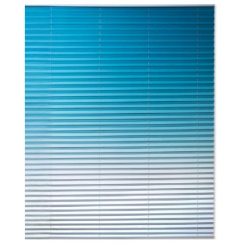 Blux Designer Verdunkelungsrollo 110x135 cm, Blau - Weiß Farbverlauf