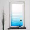 Blux Designer-Verdunkelungsrollo 120 x 130 cm, Blau-Weiß