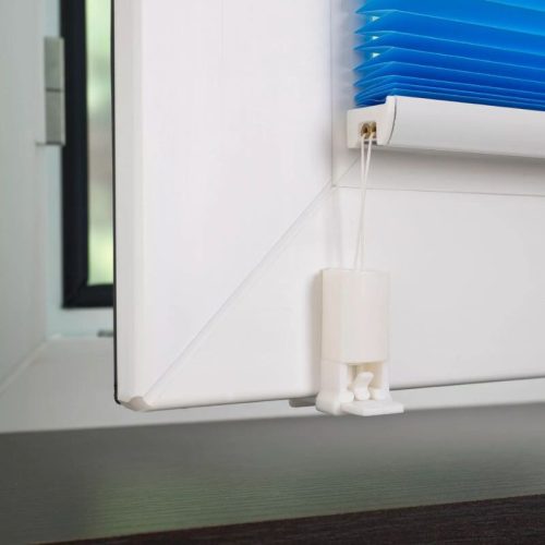 Blux Designer-Verdunkelungsrollo 120 x 130 cm, Blau-Weiß