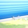 JalousieCrew Klemmfix Plissee Farbverlauf 120 x 130 cm, Blau - Weiß