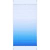 JalousieCrew Klemmfix Plissee Farbverlauf 120 x 130 cm, Blau - Weiß