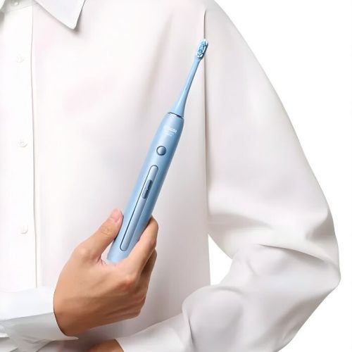 Soocas X3 Pro Elektrische Zahnbürste – Für empfindliche Zähne, UV-Etui +1 Ersatzkopf – Blau