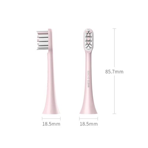 Soocas / Xiaomi Zahnbürsten-Ersatzkopf – Schwarz, 2er-Pack