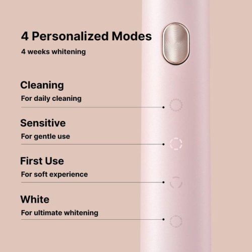 Soocas X3U Pink Elektrische Schallzahnbürste mit USB-C-Ladefunktion