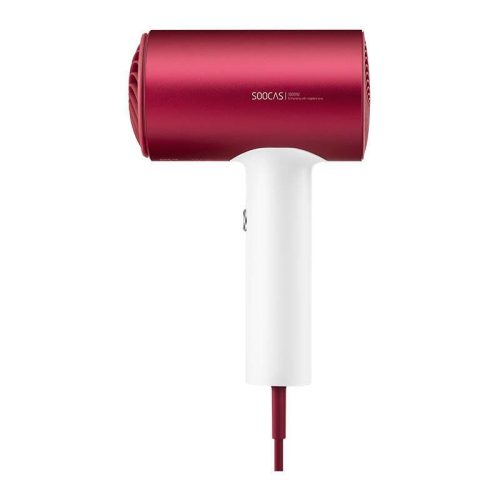Soocas H5 Anionischer Haartrockner – 1800 W, schnelles Trocknen der Haare – Rot