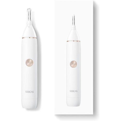 SOOCAS N1 Nasen- und Ohrhaartrimmer – Weiß, IPX5 wasserdichtes Design