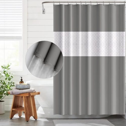 Badezimmer-Duschvorhang, wasserdicht, 180x200 cm (grau)