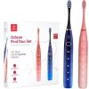Oclean Find Duo Elektrisches Zahnbürstenset – 2-teilig, Blau und Rot
