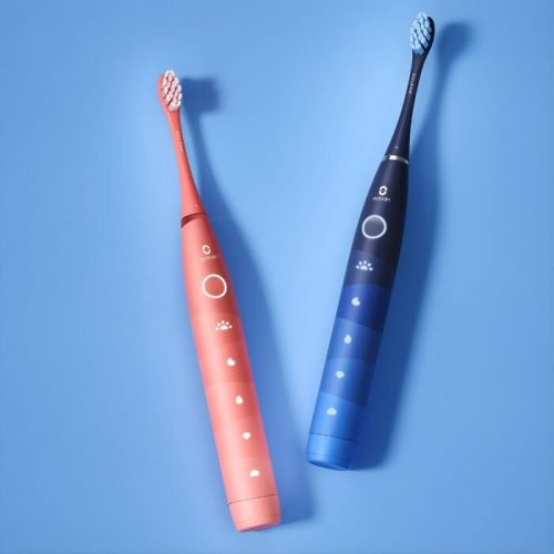 Oclean Find Duo Elektrisches Zahnbürstenset – 2-teilig, Blau und Rot