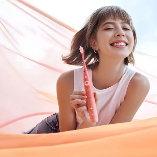 Oclean Find Duo Elektrisches Zahnbürstenset – 2-teilig, Blau und Rot