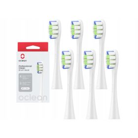   Oclean Professional Clean Zahnbürstenköpfe – 6 Stück, Weiß