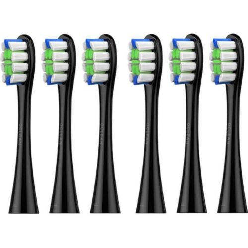 Oclean P1C5 B06 Plaque Control Zahnbürstenkopf – 6 Stück, Schwarz