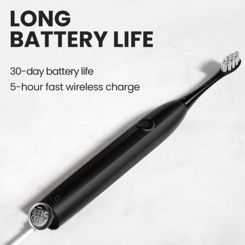 Oclean Endurance Black Elektrische Zahnbürste – Lange Akkulaufzeit, 5Modi, USB-C-Aufladung